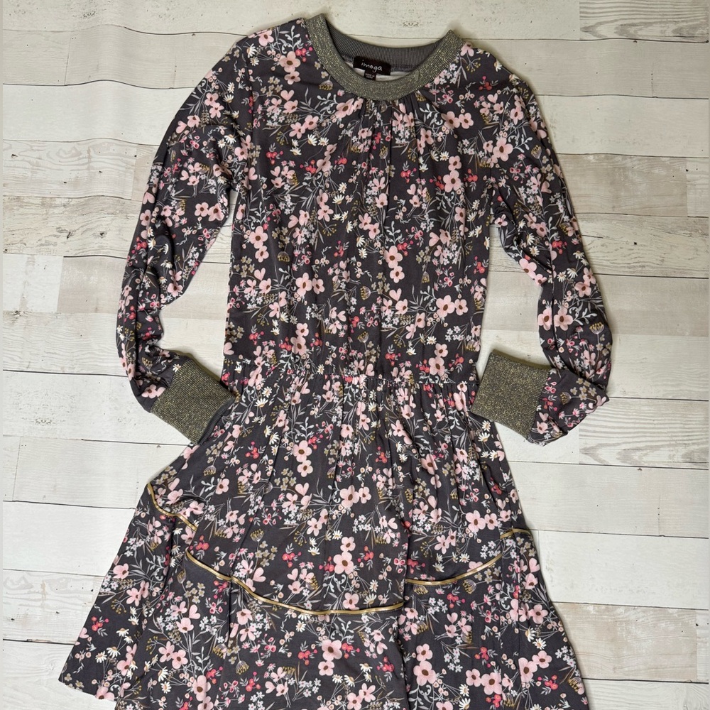 Girls Long sleeve floral dress